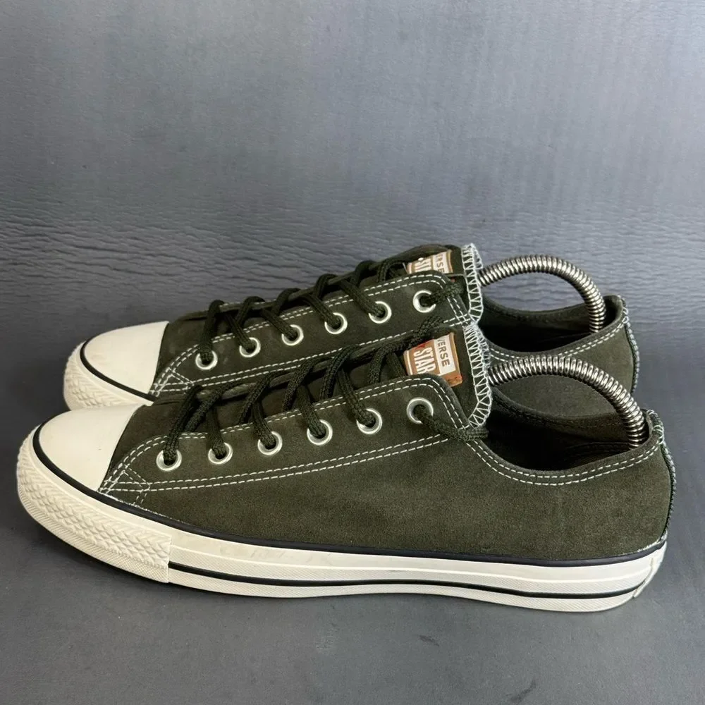 Converse Chuck Taylor All Star sneakers olive green suede men’s size 8